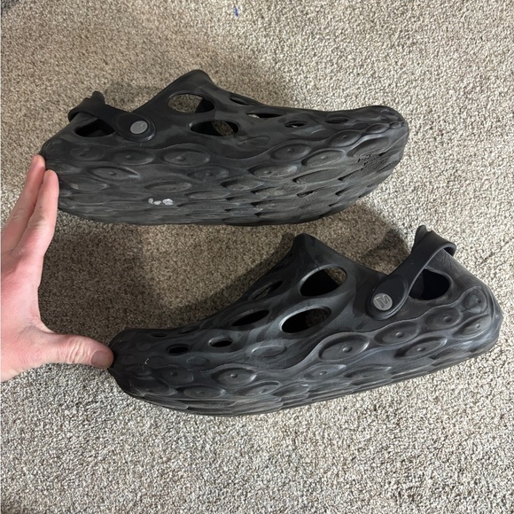 Merrell Mens 11 Hydro Moc Water Shoes Black rubber sandals waterproof outdoor